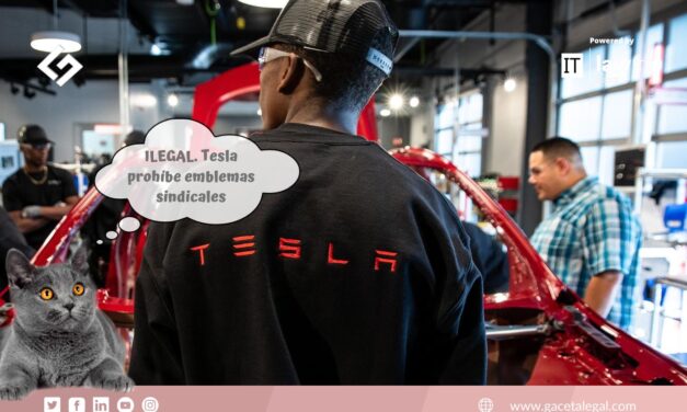 La prohibición de Tesla a sus trabajadores sobre la utilización de emblemas sindicales en sus uniformes